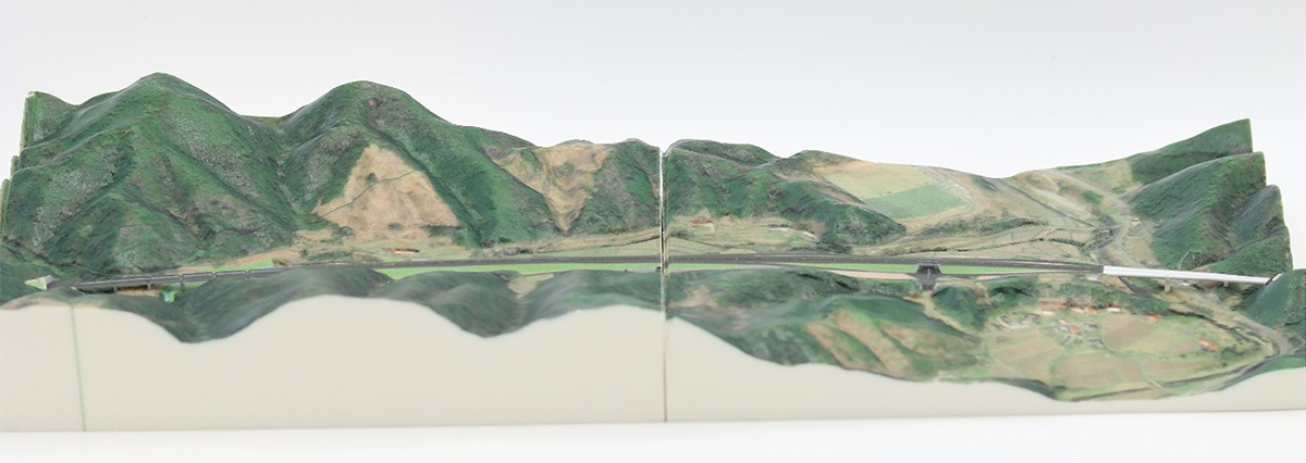 Figure 9. 1/1100 model of a highway design