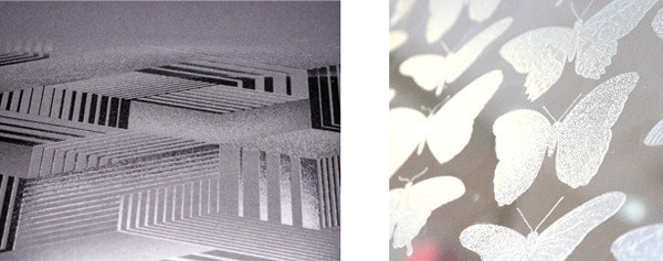 Figure 7:  Left: Example of gloss tone / Right: Example of matte tone