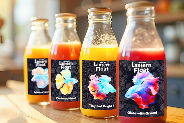 Figure 5 Example of label usage (with texture added to the background)