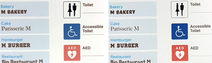 Figure 3 Comparison of image quality before and after automatic adjustment. Left: Before adjustment Right: After automatic adjustment.