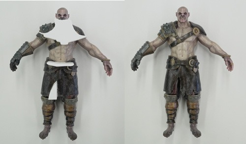 Fig 1. Sample 3D-printed without adjusting the CG data (left) Sample 3D-printed after adjusting the data (right)
