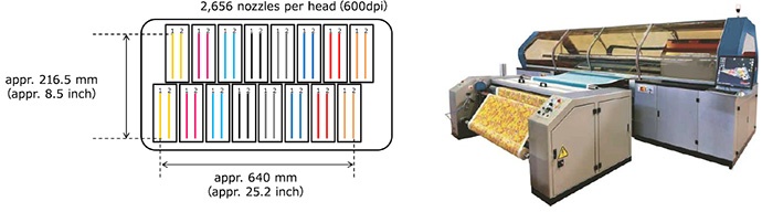 Tiger-1800B Configuration of printhead