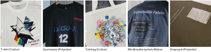 A DTF printing system make it possible to print on wider range of fabric such as cotton, mixed fabric and polyester, also on dark colored fabric.