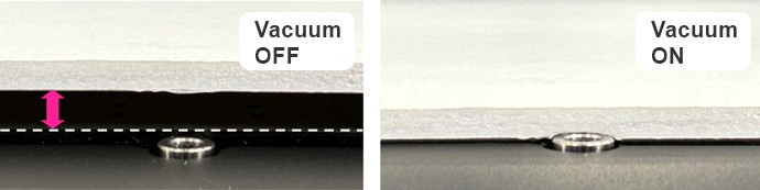 Fig. 2: Substrate Adsorption of a Warped Substrate