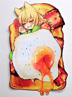 Yousei's novelty, "Die-cut poster" uses UCJV300 to produce