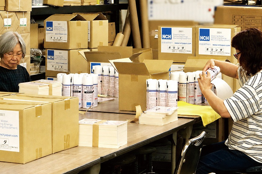 Experienced staff apply labels to around 4,000 products in approximately five days.