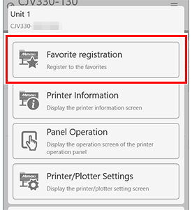 Mimaki Remote Access [iPhone] | Saving or Removing Printers/Plotters as ...
