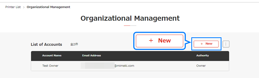 Create New Account window 2