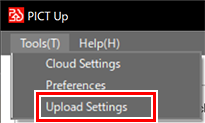 Priority Upload Setting Menu