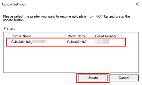Priority Upload Setting Dialog