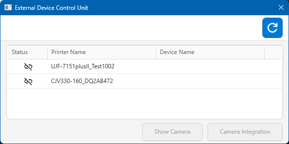Camera Settings Screen