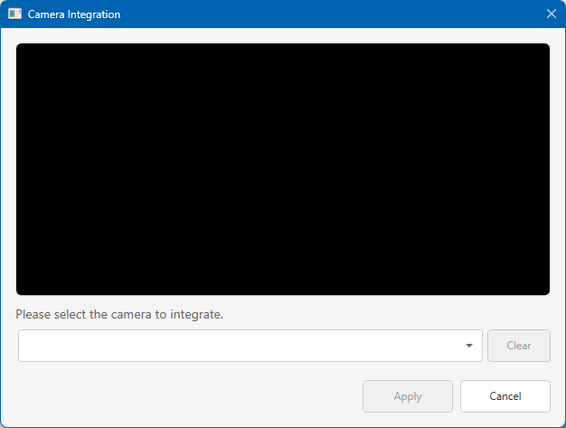 Camera Integration Screen