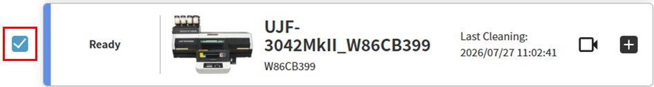 Check the printer checkbox
