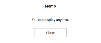 Settings Backup_Memo Dialog