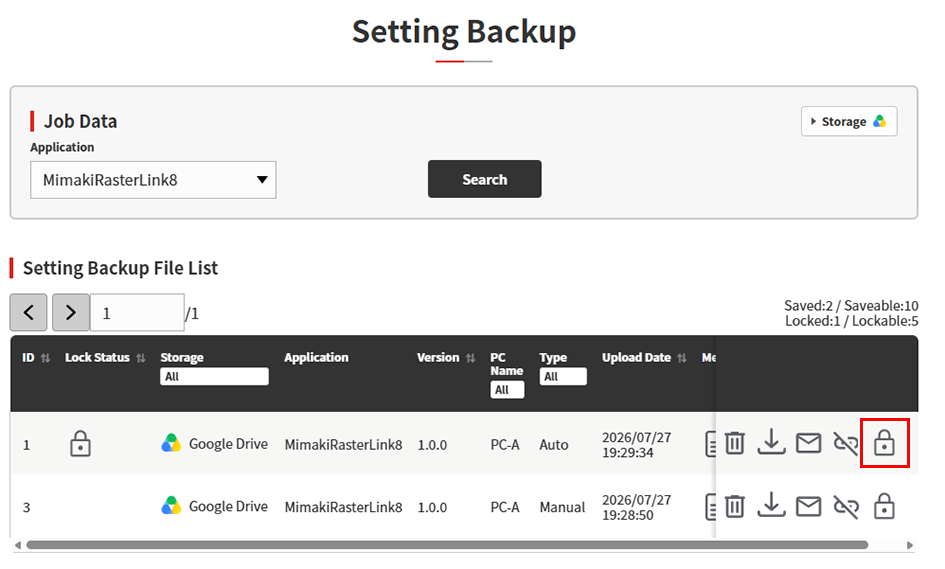 Settings Backup_Click Lock Switch