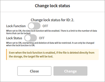 Settings Backup_LockStatusChangeDialog