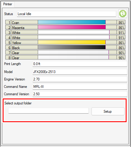 Output Folder Selection