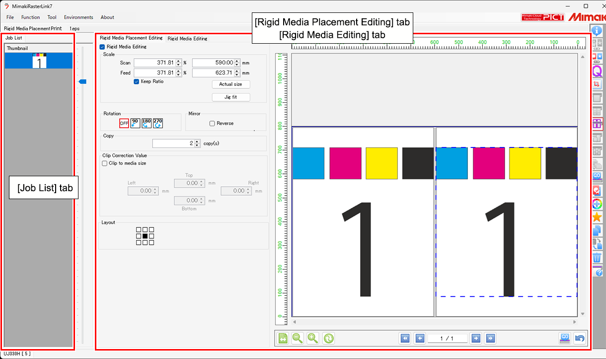 Rigid Media Placement Printing Screen_