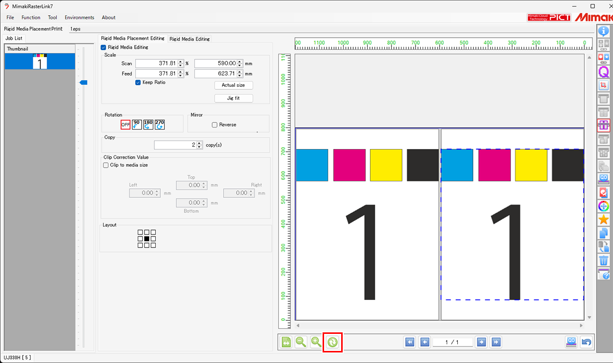 Rigid Media Placement Printing Screen_