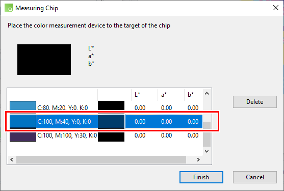 Colorimetric screen