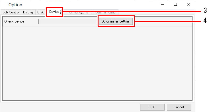 Colorimeter tab screen_