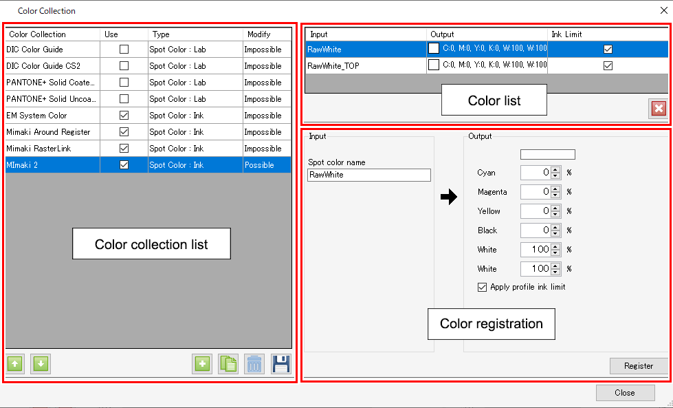 Color Correction Screen