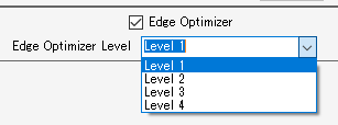 Edge optimization check box