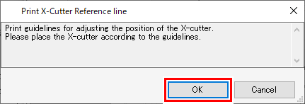 Reference line print dialog