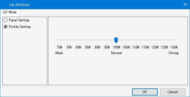 Screen when job attributes are color, white, and primer (JFX200EX)