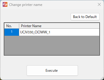 Printer Name Change Dialog