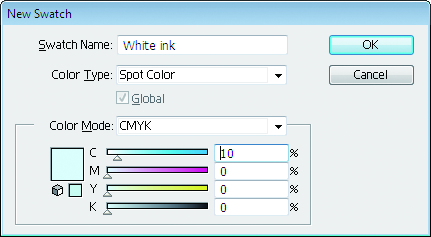 New swatch dialog