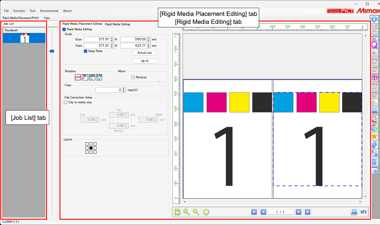 Rigid Media Placement Printing Screen_