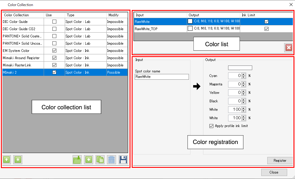Color Correction Screen