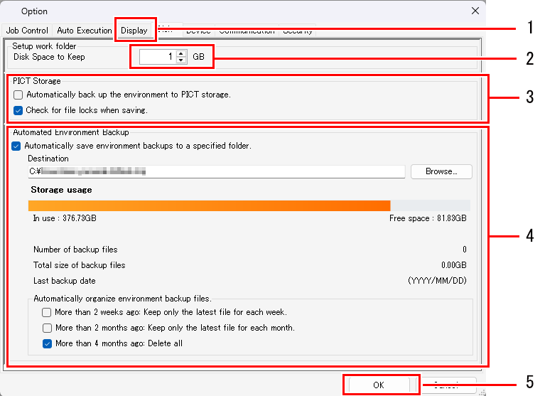 Disk tab screen_