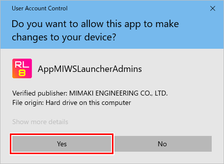 User Account Control Dialog