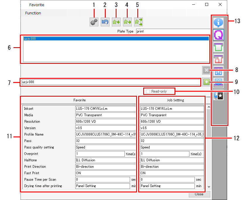 Favorite Settings - Screen Layout_