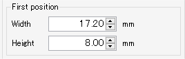 Input item of distance from bottom right of jig to bottom right of material