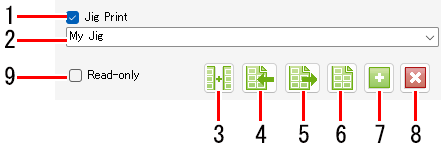 Jig template selection screen_