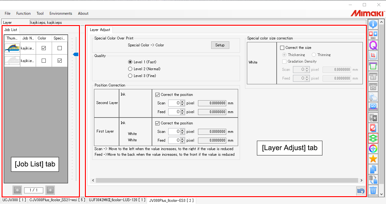 Layer screen