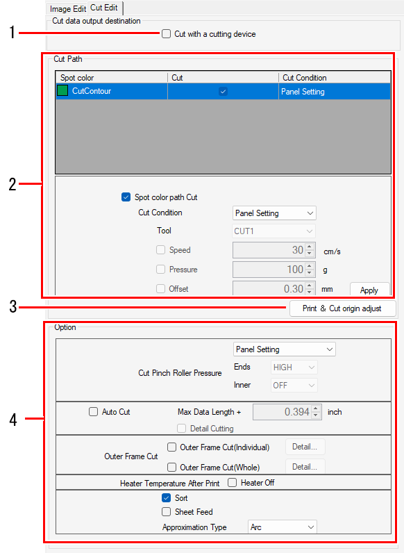 Cut editing tab_