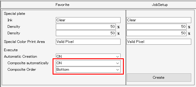 Version synthesis ON, specify synthesis order