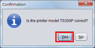 Confirm Printer Registration Dialog