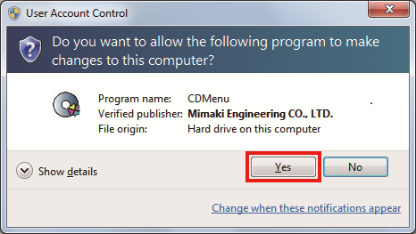 User Account Control Dialog