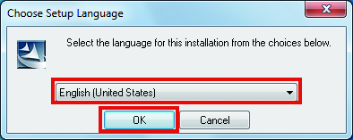 Installer's Setup Language Selection Dialog