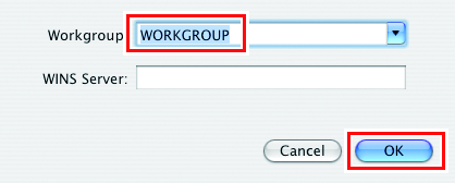 RasterLink6Plus [Net] | Workgroup Settings