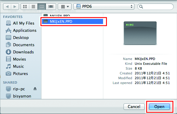 PPD folder window