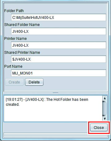 Hot Folder Dialog